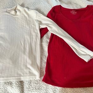 Two women’s Long Sleeve T-shirts Size medium
